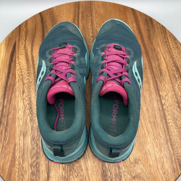 Saucony Xodus 10 Shoes Womens Size 7.5 Green Trail Running Walking Hiking - Picture 5 of 8